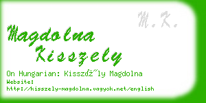 magdolna kisszely business card